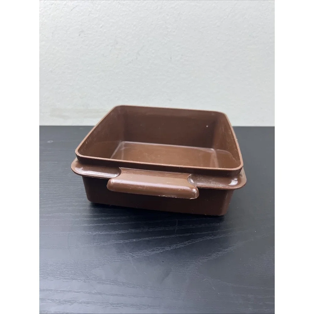 Vintage Tupperware Sandwich Keeper #1362 Brown Replacement Container NO LID